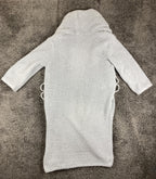 Barefoot Dreams CozyChic Adult Robe Gray Unisex Luxury Plush Missing Sash Size 1