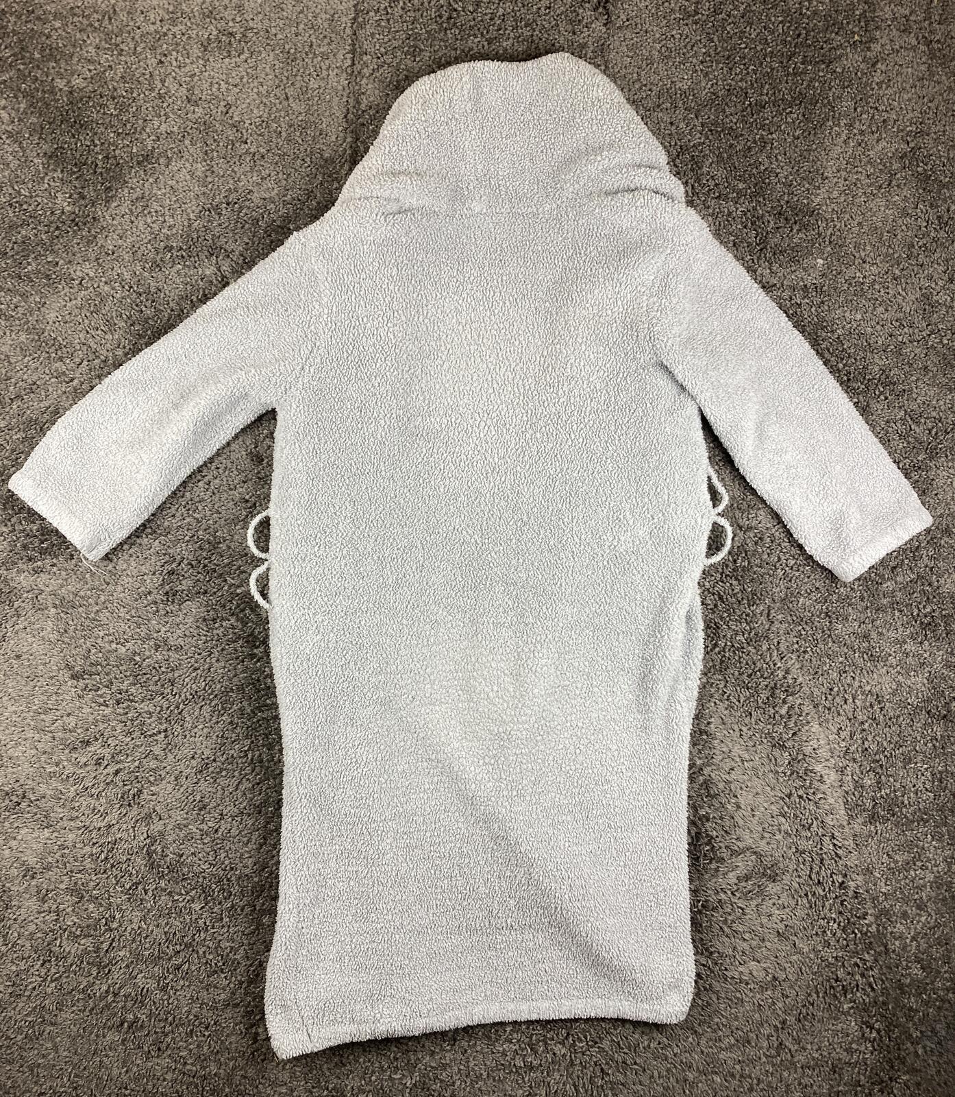 Barefoot Dreams CozyChic Adult Robe Gray Unisex Luxury Plush Missing Sash Size 1