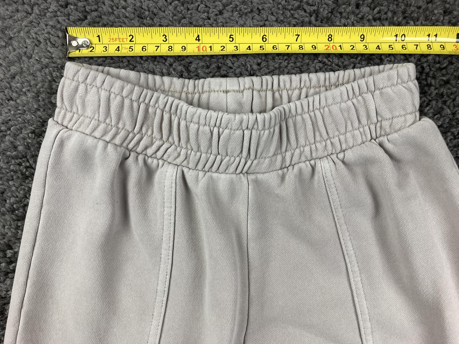 Zara Girls Wide Leg Cargo Sweatpants Sand Beige Plush Jogger Utility  Size 11-12