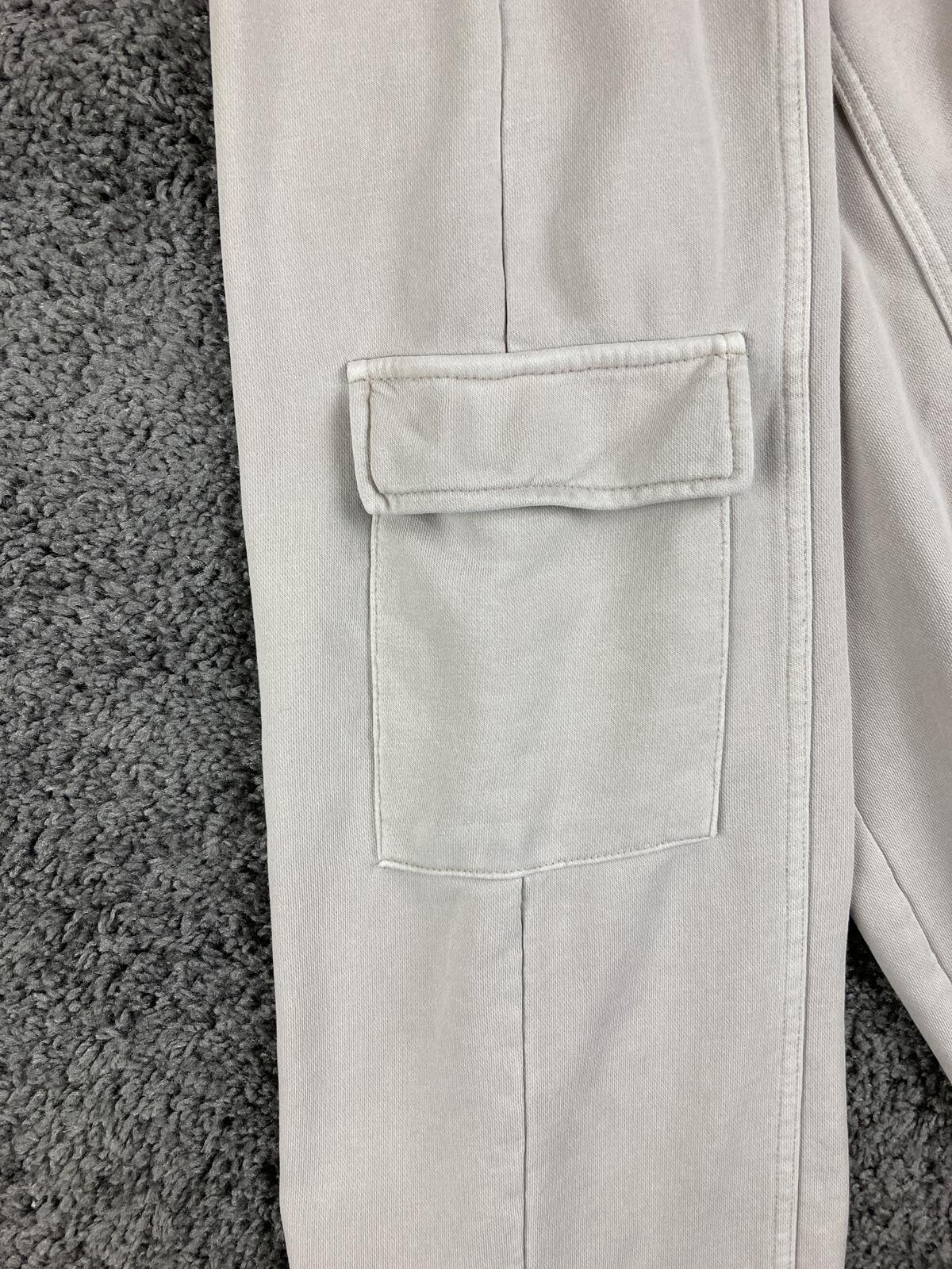 Zara Girls Wide Leg Cargo Sweatpants Sand Beige Plush Jogger Utility  Size 11-12