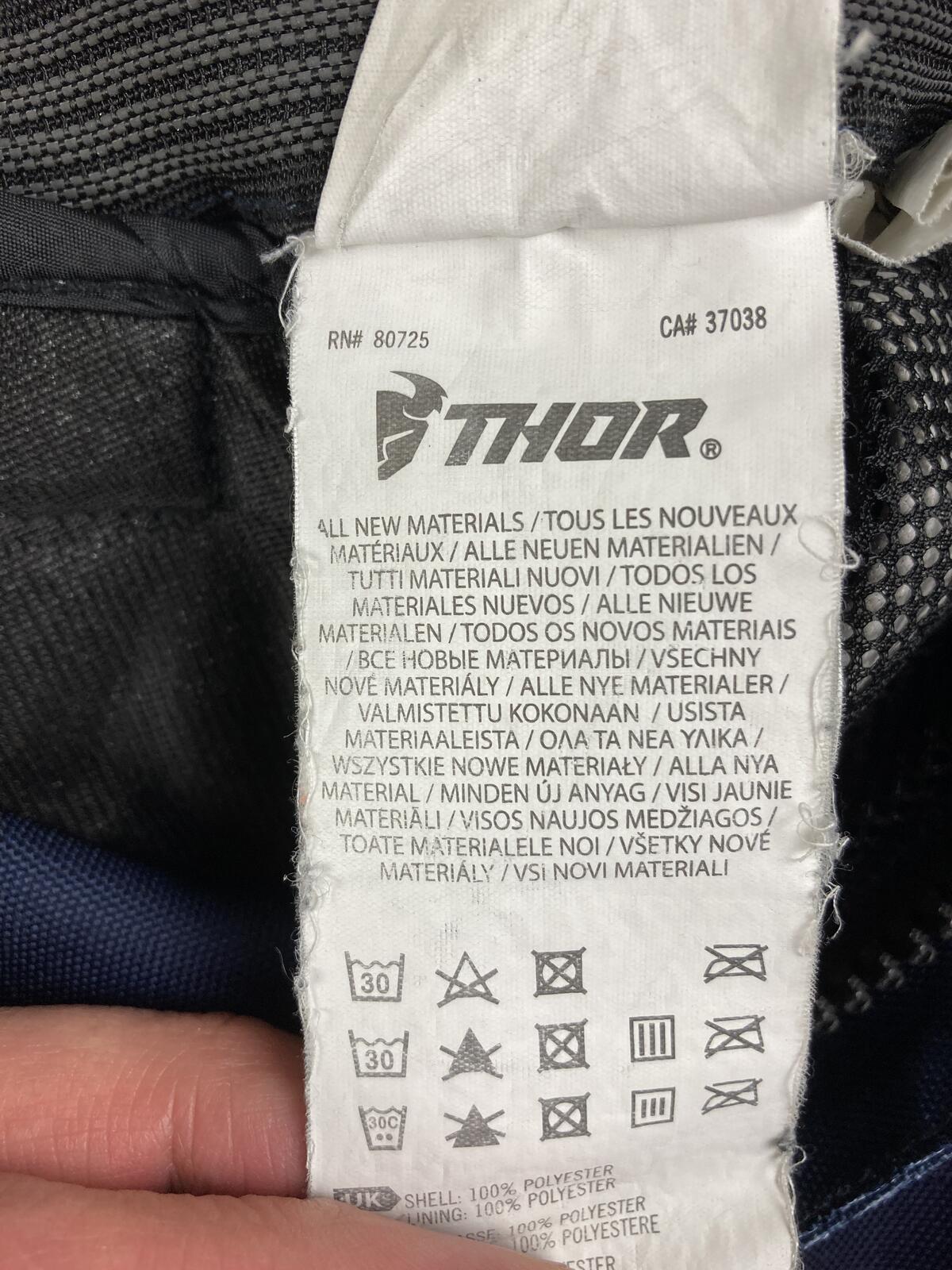 Thor Sector Birdrock Motocross Pants Hip Pads Purple Teal MX Dirt Bike Sz 28