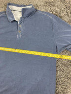 Tommy Bahama Men’s Shoreline Polo Shirt Marlin Logo Blue Tencel Blend Sz XL