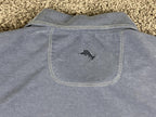 Tommy Bahama Men’s Shoreline Polo Shirt Marlin Logo Blue Tencel Blend Sz XL