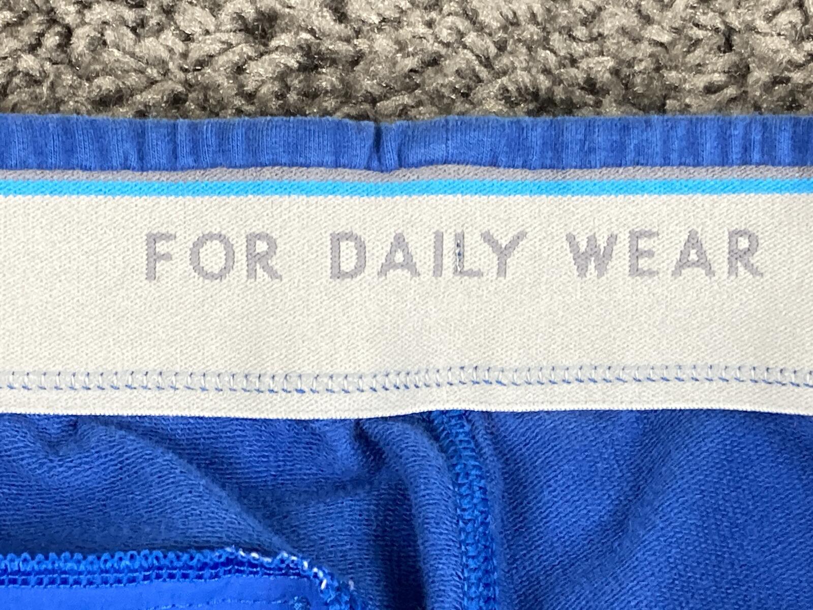 Mack Weldon Ace Sweatpants Mens Blue Jogger French Terry Zipper Pockets Sz M