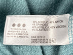 Three Dots Womens Nile Blue Quarter Zip Pullover Sweatshirt Super Soft Size XS