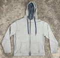 English Laundry Men’s Full Zip Hoodie Sweatshirt Large Gray
