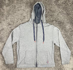 English Laundry Men’s Full Zip Hoodie Sweatshirt Large Gray