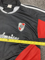 Vintage River Plate Jersey 2004/2005 Budweiser Soccer Shirt Black Red Size L