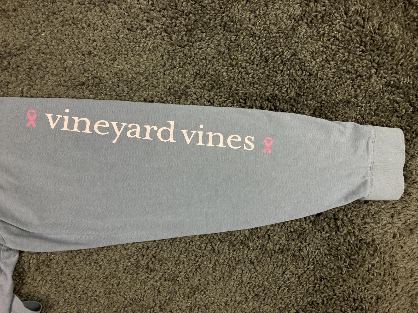 Vineyard Vines Mens XL Long Sleeve Pocket T Shirt Blue Pink Camo Flag 1V016521