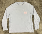 Vineyard Vines Mens XL Long Sleeve Pocket T Shirt Blue Pink Camo Flag 1V016521