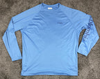 Columbia PFG Long Sleeve Fishing Shirt Men's Blue Omni Shade Sz XXL
