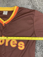 San Diego Padres Graig Nettles #9 Jersey Brown Throwback Fox Sports MLB Sz XL