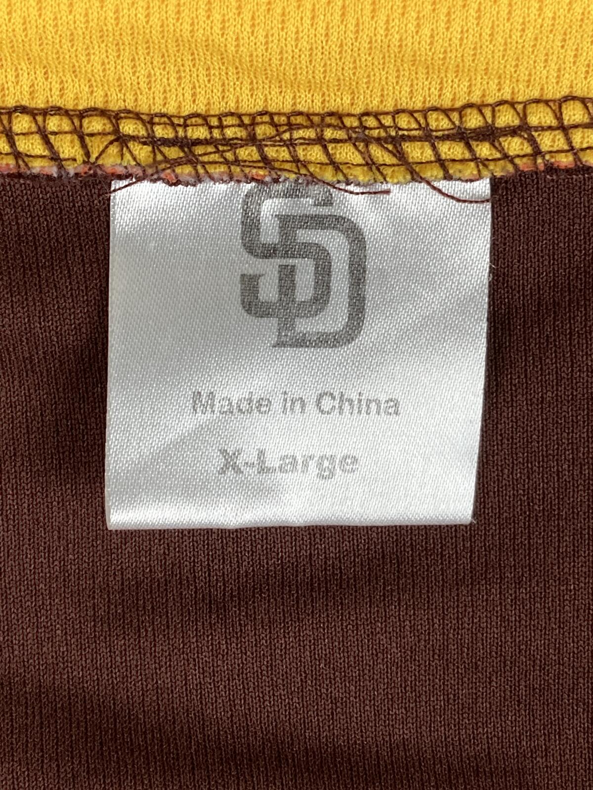 San Diego Padres Graig Nettles #9 Jersey Brown Throwback Fox Sports MLB Sz XL