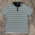 Extracurricular Shirt Size 2X Polo Geometric Print Stretch Golf Performance