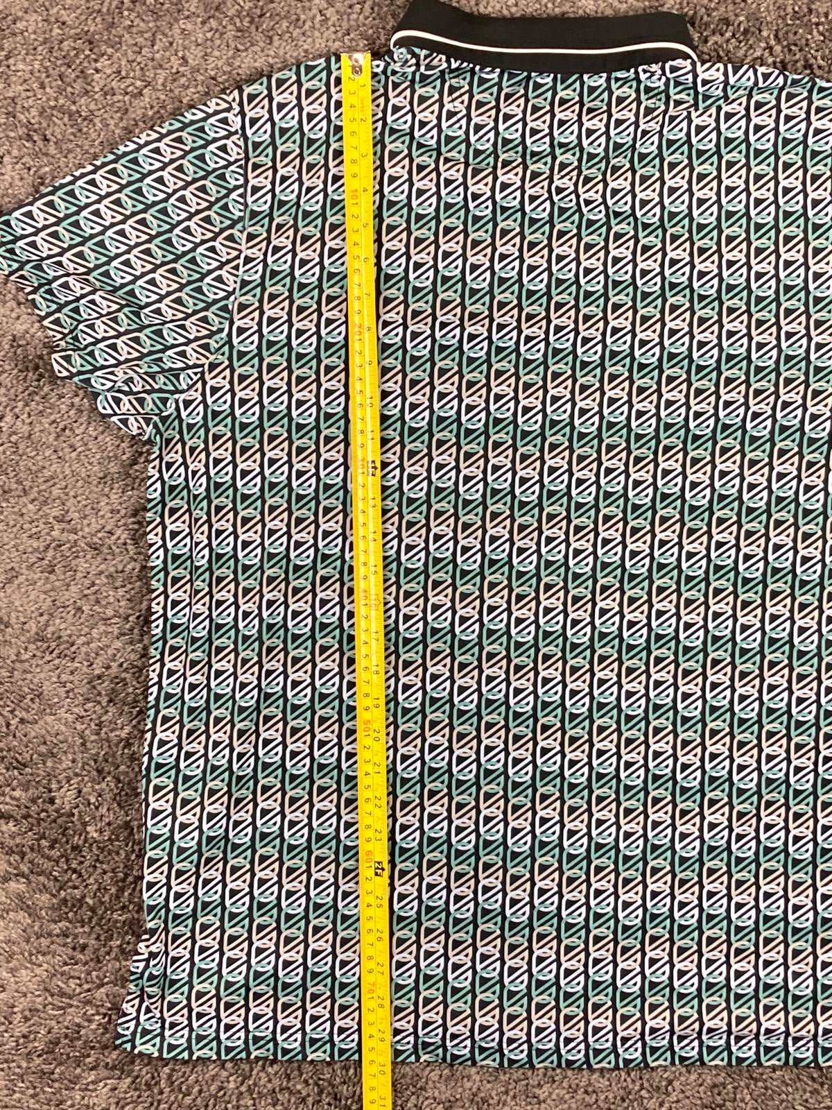 Extracurricular Shirt Size 2X Polo Geometric Print Stretch Golf Performance