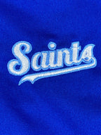 Augusta Track Jacket Saints Blue White Full Zip Athletic Sz Youth L