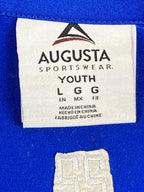 Augusta Track Jacket Saints Blue White Full Zip Athletic Sz Youth L