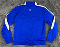 Augusta Track Jacket Saints Blue White Full Zip Athletic Sz Youth L