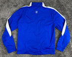 Augusta Track Jacket Saints Blue White Full Zip Athletic Sz Youth L