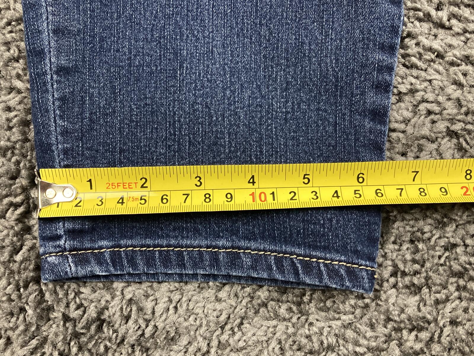 Westport Signature Fit Boyfriend Jeans Women’s 10P Blue Denim Petite Stretch 10P