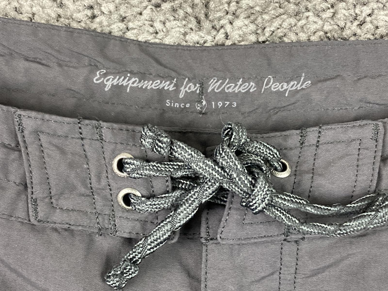 Patagonia Boardshorts Mens Sz 36 Dark Gray Surf Swim Shorts Drawstring Quick Dry