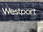 Westport Signature Fit Boyfriend Jeans Women’s 10P Blue Denim Petite Stretch 10P