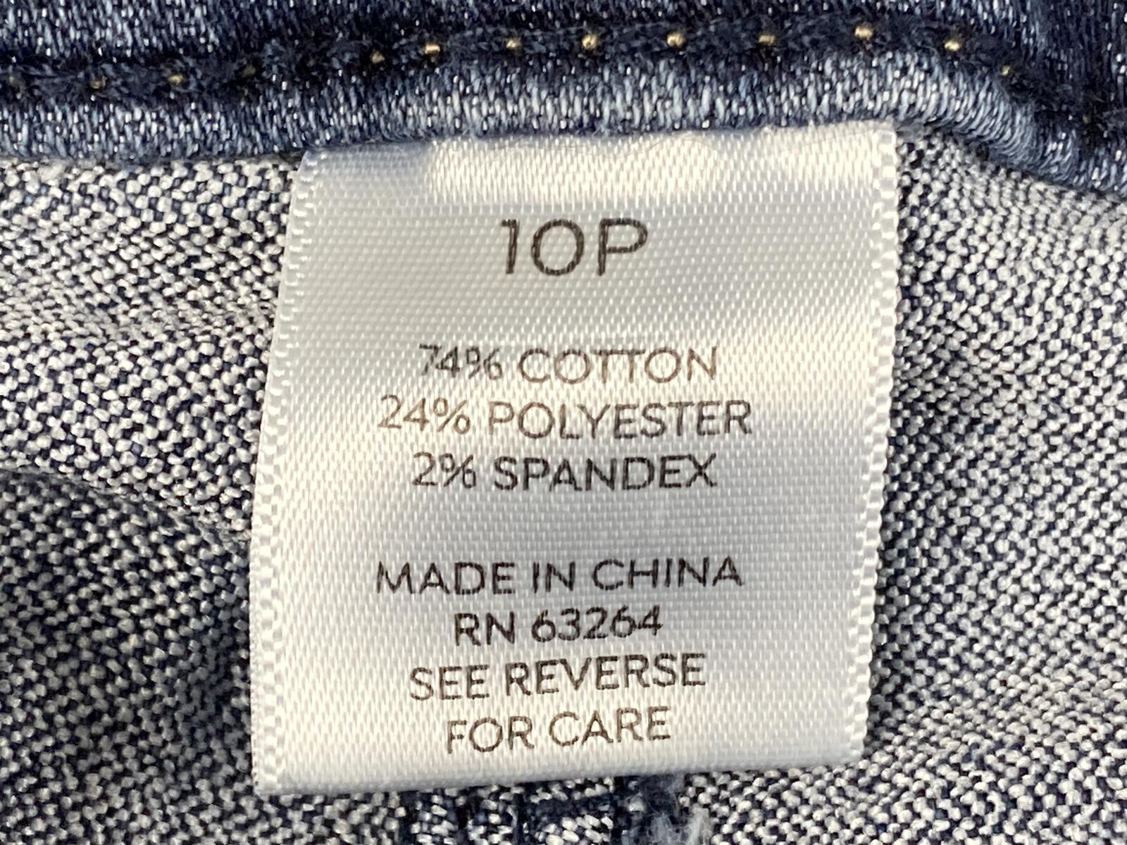 Westport Signature Fit Boyfriend Jeans Women’s 10P Blue Denim Petite Stretch 10P