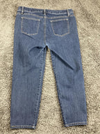 Westport Signature Fit Boyfriend Jeans Women’s 10P Blue Denim Petite Stretch 10P