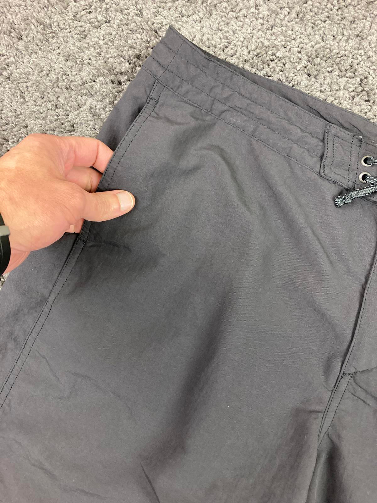 Patagonia Boardshorts Mens Sz 36 Dark Gray Surf Swim Shorts Drawstring Quick Dry