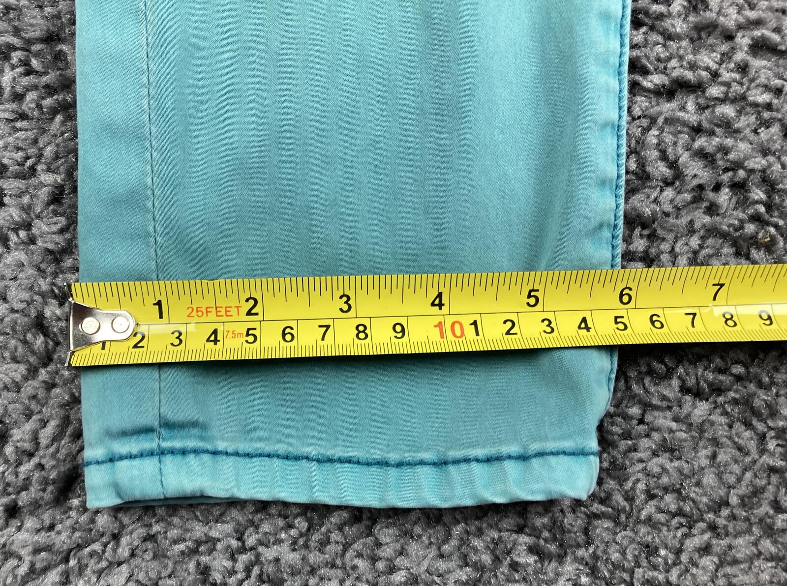 Pilcro & the Letterpress Stet Skinny Jeans Teal Turquoise Anthropologie Soft 29