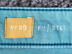 Pilcro & the Letterpress Stet Skinny Jeans Teal Turquoise Anthropologie Soft 29