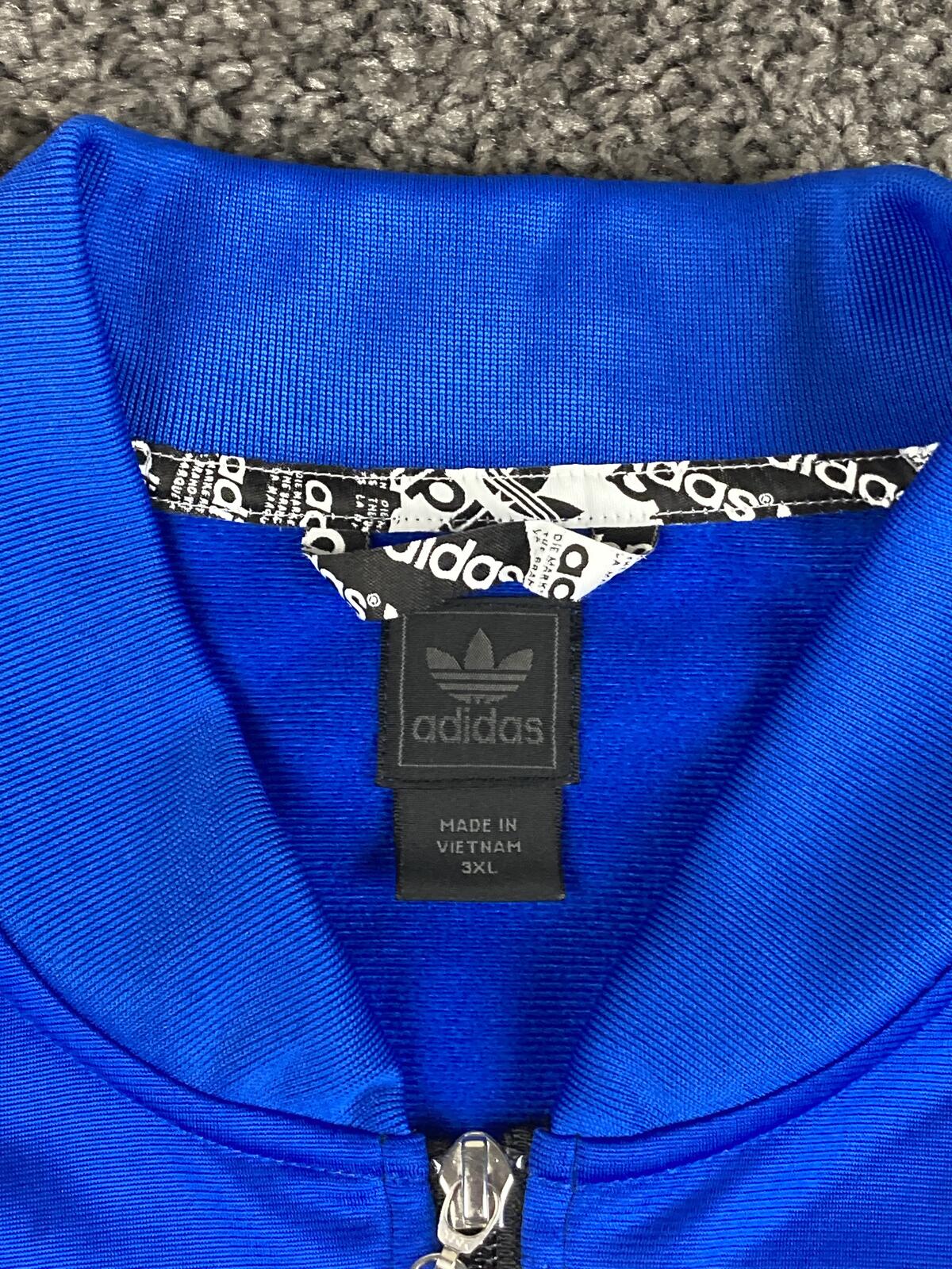 Adidas San Jose Earthquakes MLS 2009 Track Jacket Mens Blue Black Full Zip 3XL