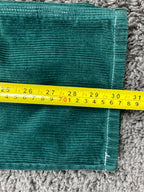 Dickies Womens Green Corduroy Carpenter Pants Size 0/24 Workwear Utility