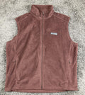 Columbia Steens Mountain Fleece Vest Mens Brown Full Zip Sz XL