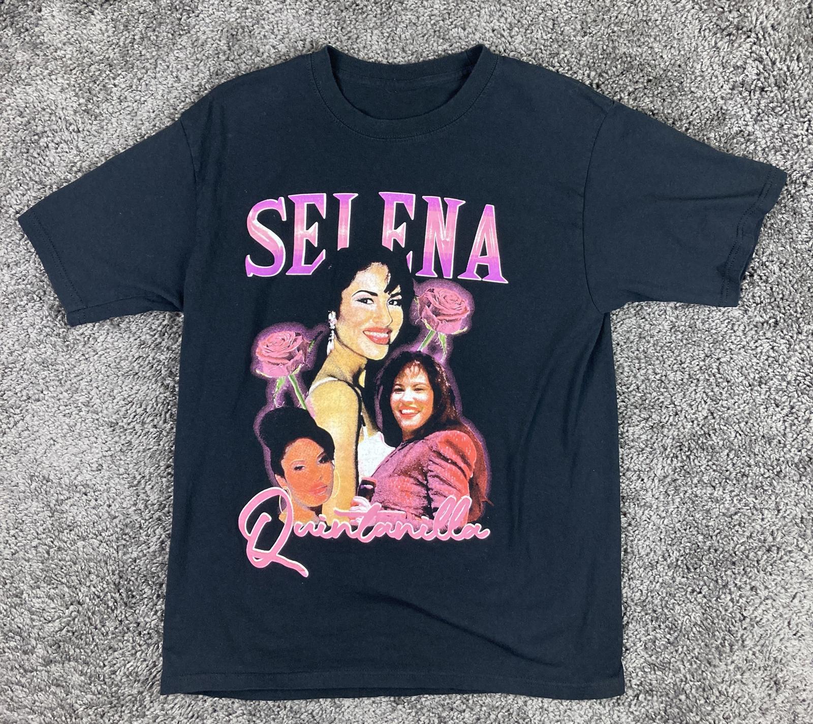 Selena Quintanilla Graphic T-Shirt Womens Small Black Tejano Music Concert Fan