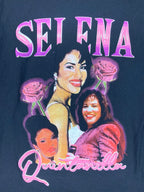 Selena Quintanilla Graphic T-Shirt Womens Small Black Tejano Music Concert Fan