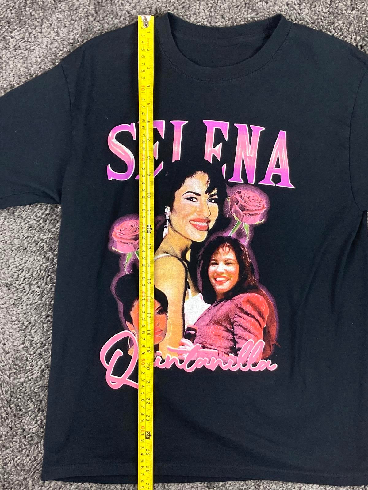 Selena Quintanilla Graphic T-Shirt Womens Small Black Tejano Music Concert Fan