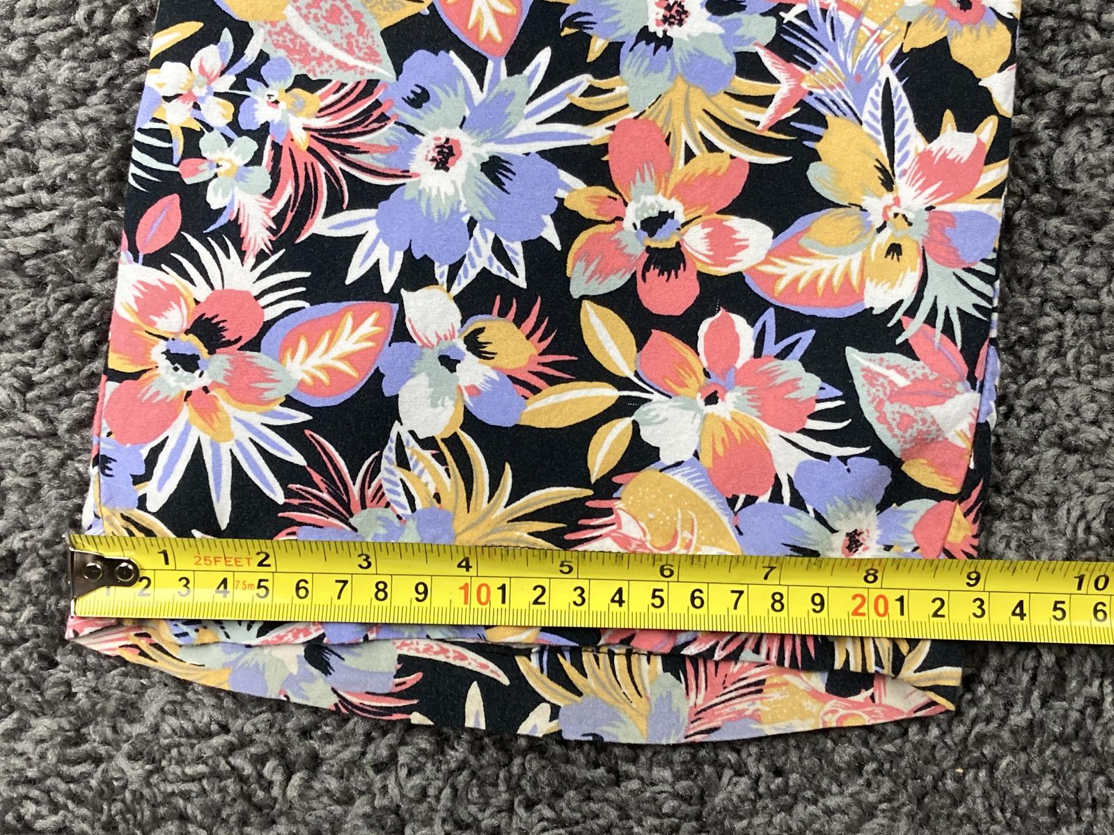 Salty Crew Pants Drifting Tropical Floral Beach Womens Size M Lounge Drawstring