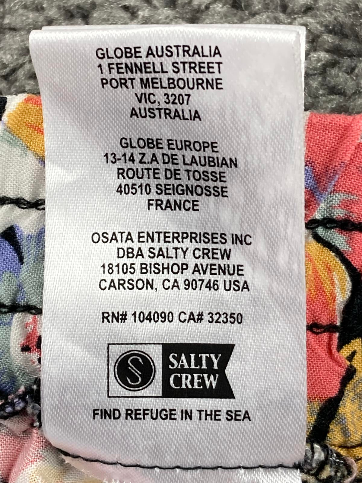 Salty Crew Pants Drifting Tropical Floral Beach Womens Size M Lounge Drawstring