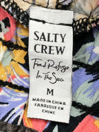 Salty Crew Pants Drifting Tropical Floral Beach Womens Size M Lounge Drawstring
