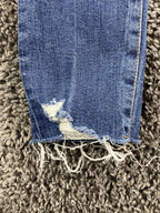 Good American Good Legs Chew Hem Skinny Jeans Womens Medium Wash  Size 2/26