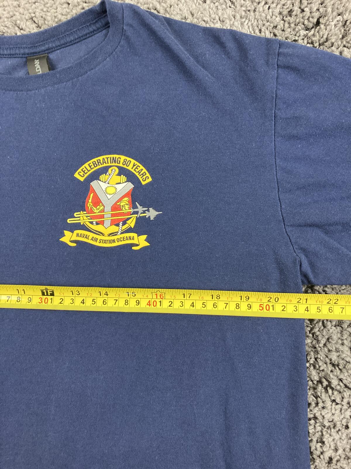 Apollo Soucesk Field T-Shirt Mens Navy Blue 30th Anniversary Nas Oceana Sz XL