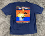 Apollo Soucesk Field T-Shirt Mens Navy Blue 30th Anniversary Nas Oceana Sz XL