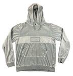 Cookies SF Prima Velour Hoodie Mens Gray Mineral Wash Streetwear Pullover Sz 2XL