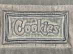 Cookies SF Prima Velour Hoodie Mens Gray Mineral Wash Streetwear Pullover Sz 2XL