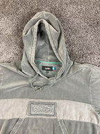 Cookies SF Prima Velour Hoodie Mens Gray Mineral Wash Streetwear Pullover Sz 2XL