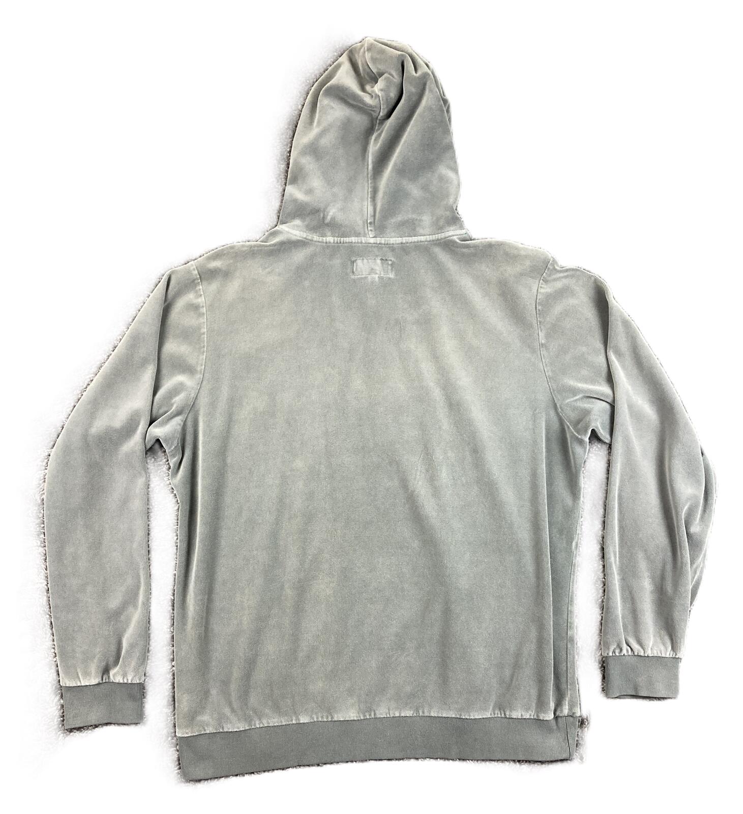 Cookies SF Prima Velour Hoodie Mens Gray Mineral Wash Streetwear Pullover Sz 2XL