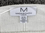 Magaschoni Women's Ivory Ribbed Dolman Sleeve Boat Neck Sweater Sz 1X