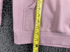 Glossier Original Pink Hoodie Extra Small Pullover Logo Smiley Wave Sz XS