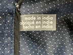 Karl Lagerfeld Paris Mens Shirt Blue White Polka Dot Button Down Cotton Sz Large